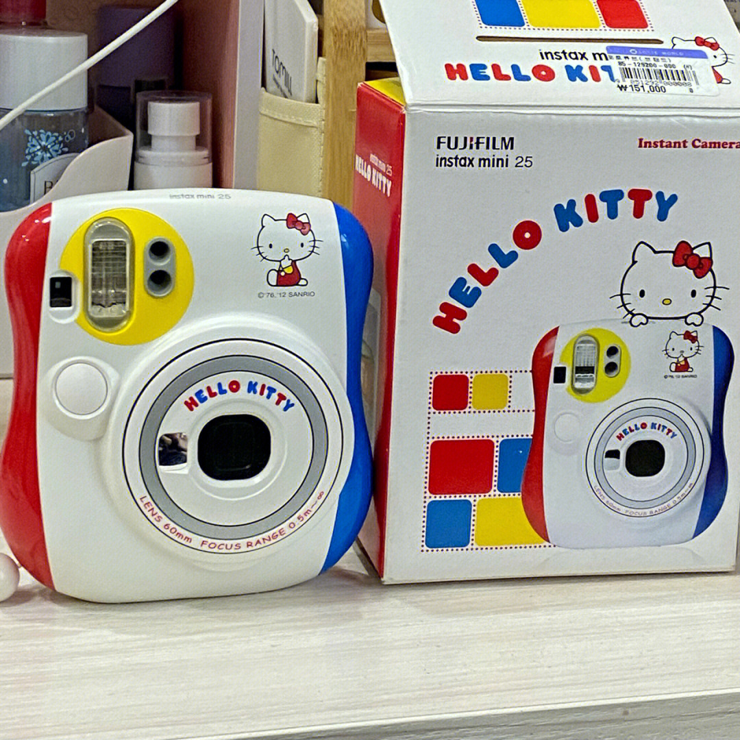 富士拍立得instaxmini25hellokitty红黄蓝