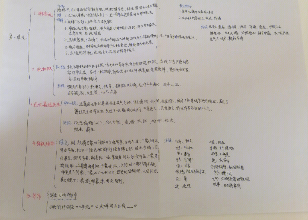 最后一课都德思维导图图片