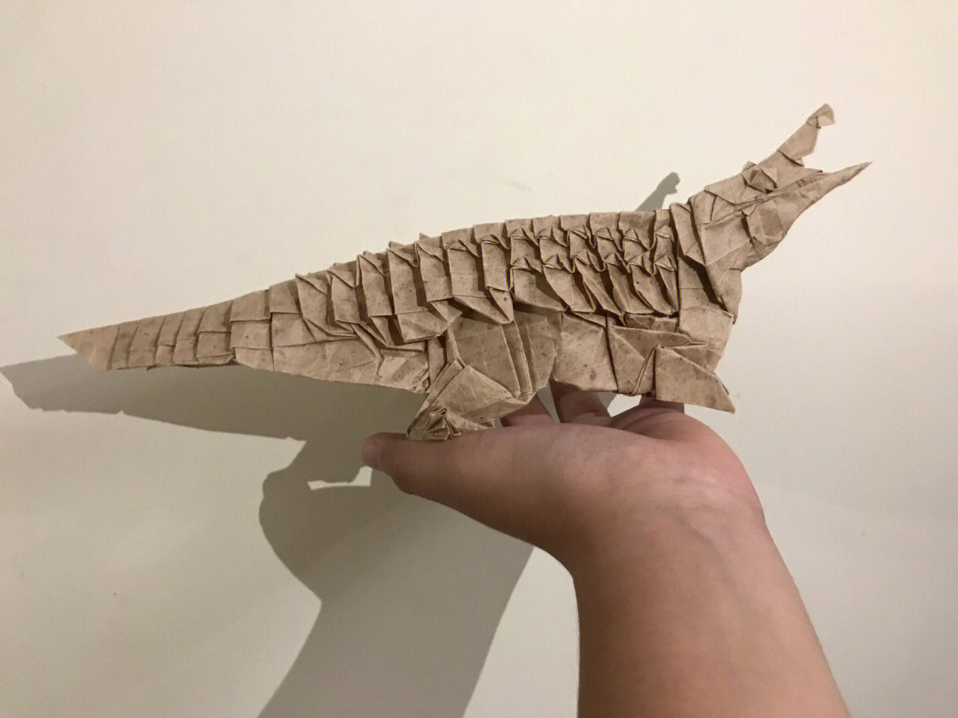 自制鳄鱼纸模型图片