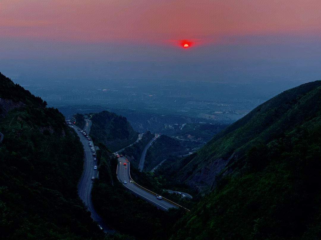 关中八景骊山晚照