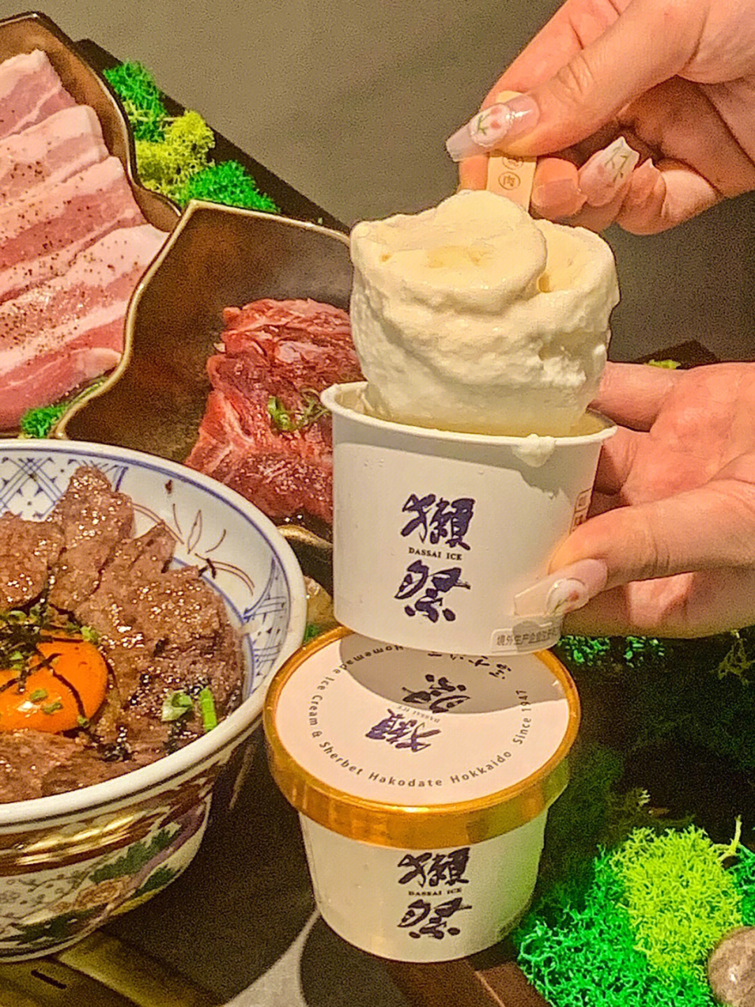 武汉烤肉店竟然有日本敲的獭祭冰淇淋60
