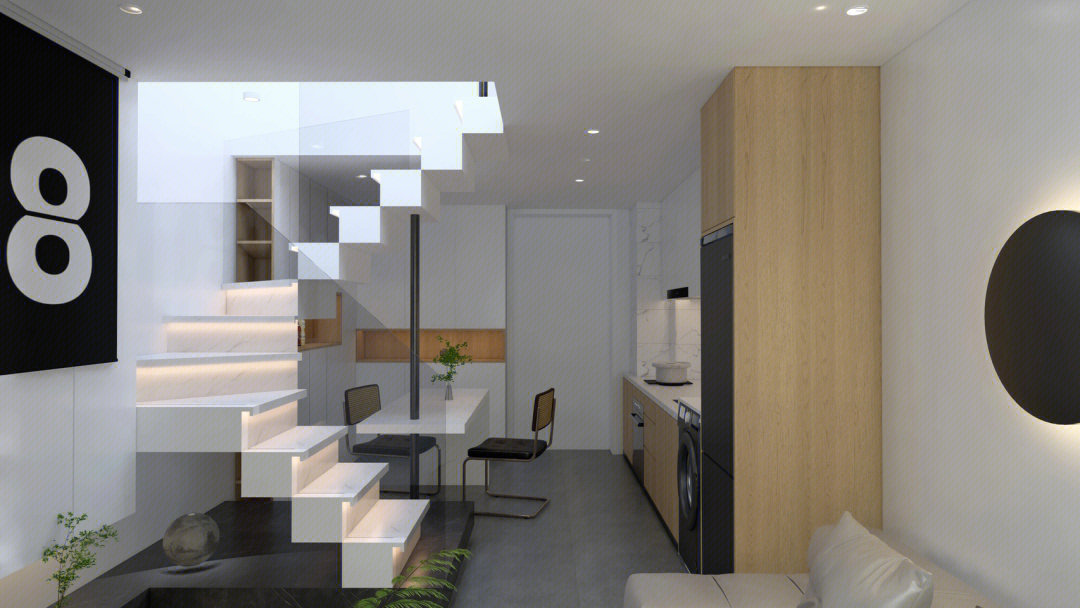 30平方复式公寓设计图图片