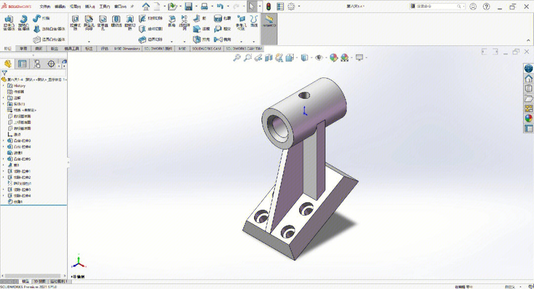 solidworks画轴图片