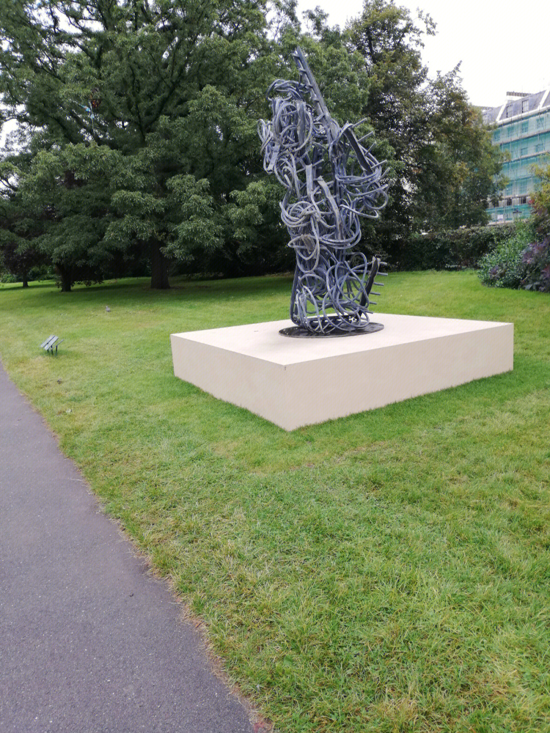 伦敦regentspark摄政公园的雕塑展