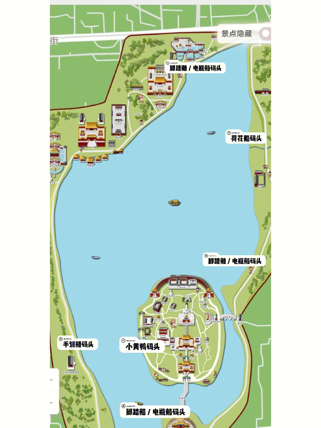北海公园地图导游图图片