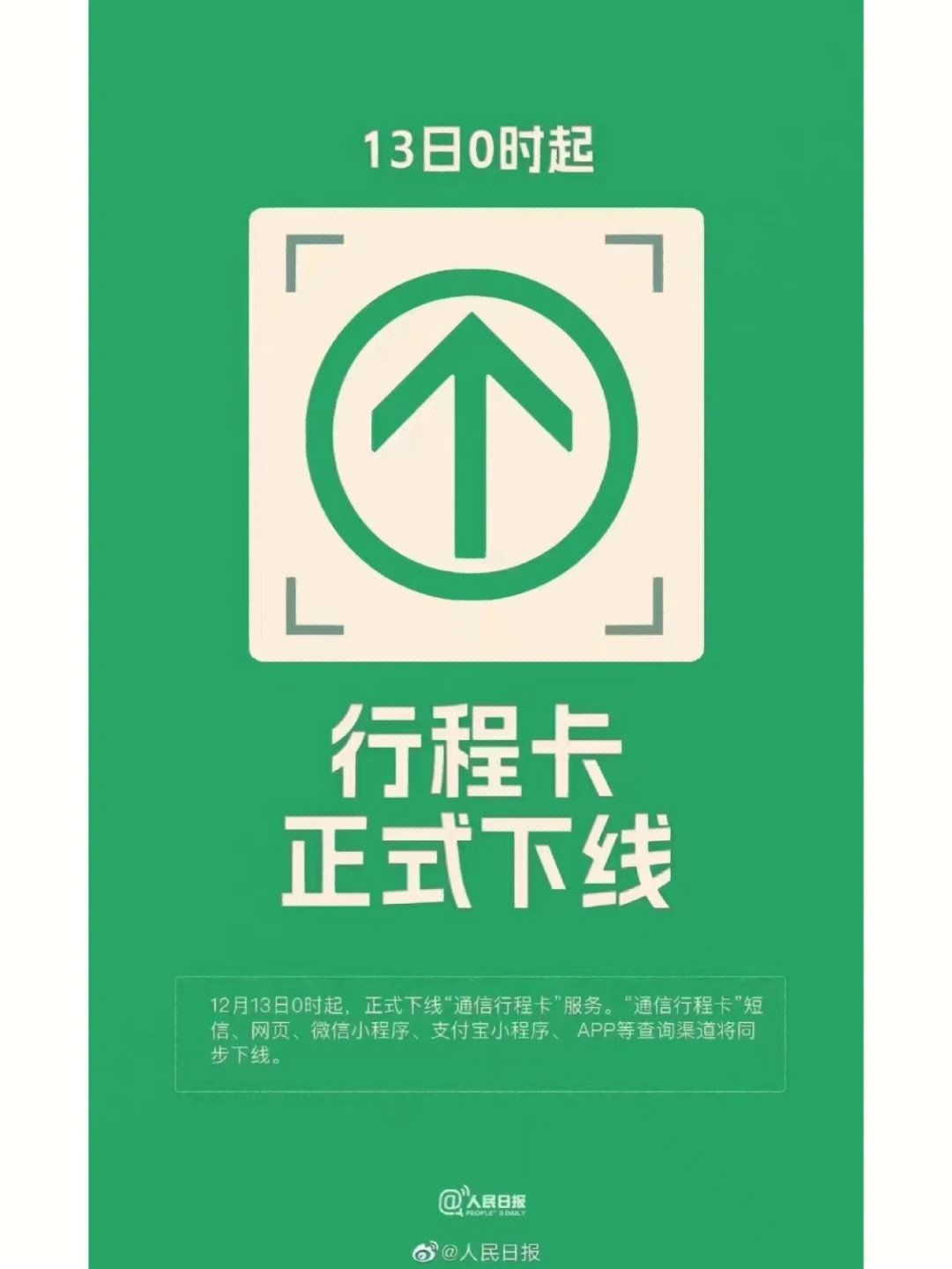 绿色行程卡二维码图片