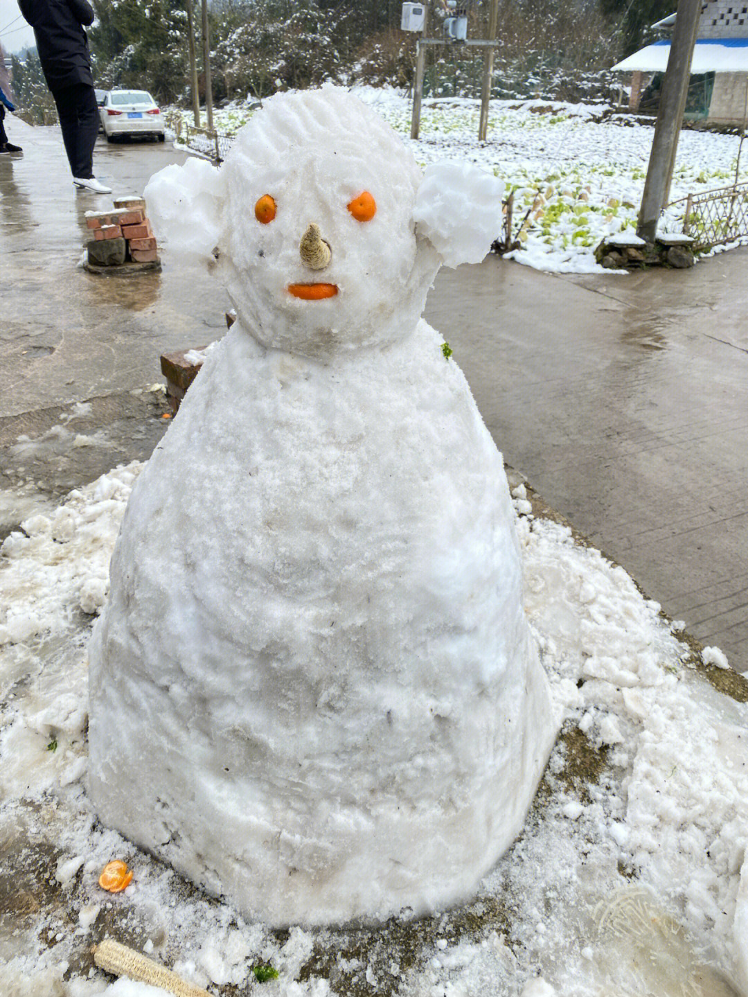 大型雪人制作图片