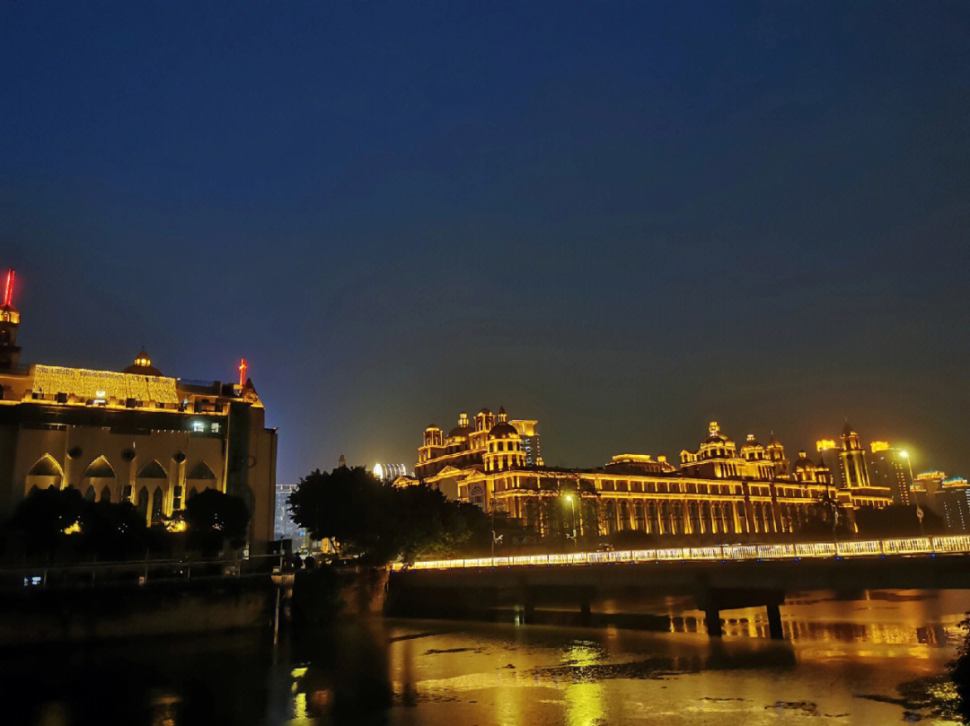 福州中洲岛解放大桥夜景