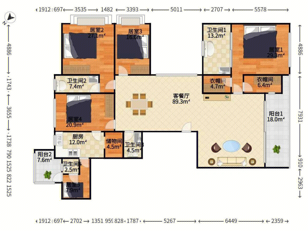 深圳天鹅湖花园户型图片