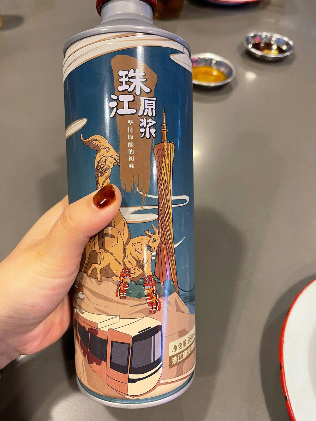 珠江原浆啤酒330ml图片