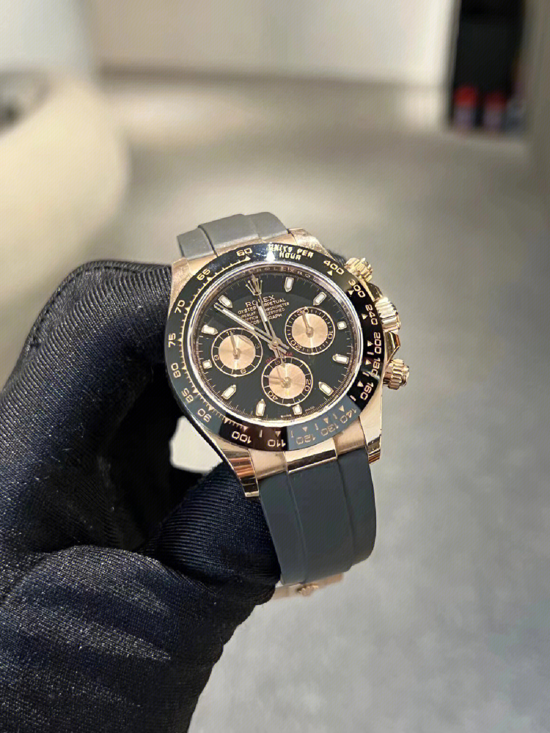 rolex劳力士迪通拿116515黑盘玫瑰金全套