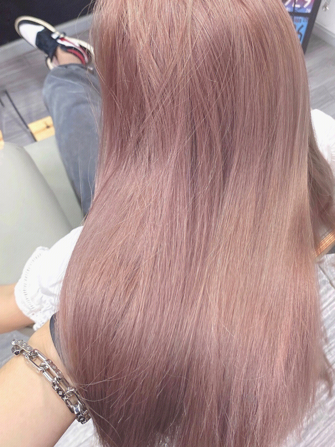 粉灰色超级好看的仙女发色
