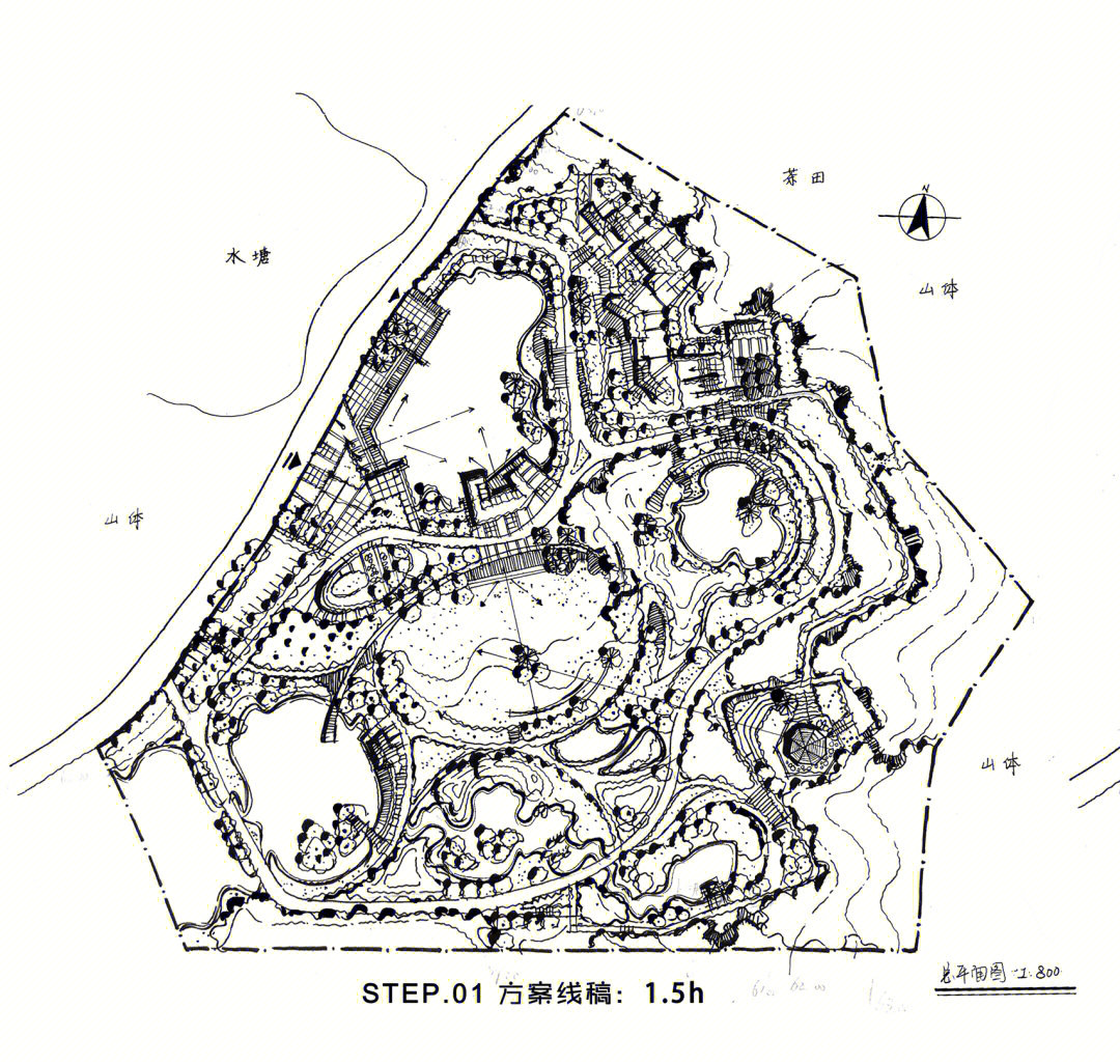 藤本平面图手绘图片