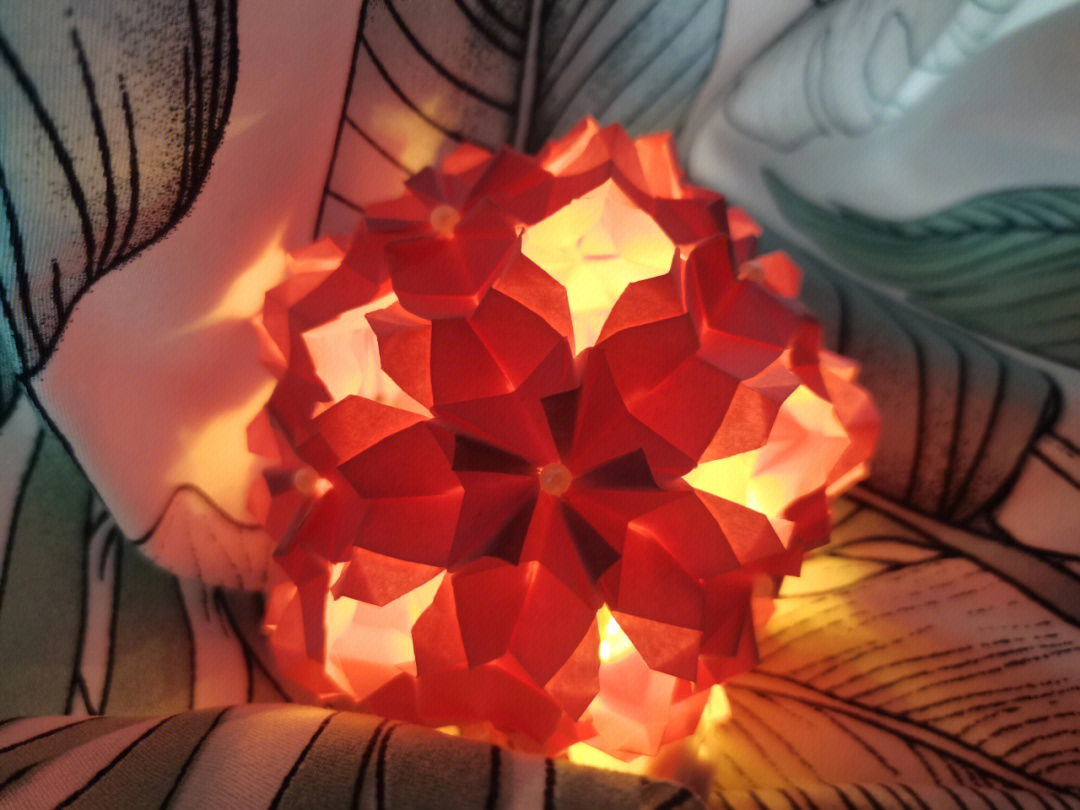 灯笼的折法花球图片