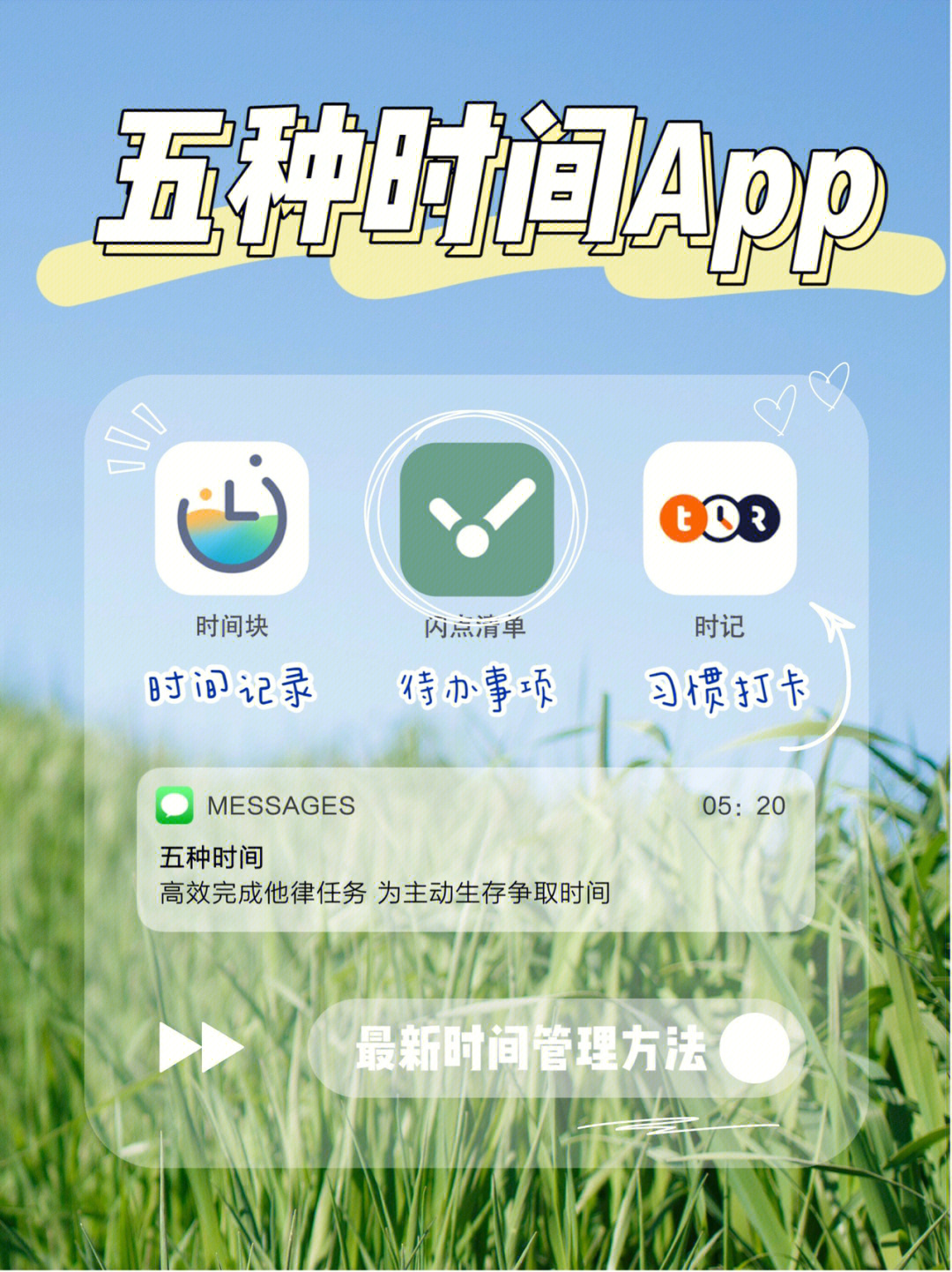 五种时间时间管理方法app推荐