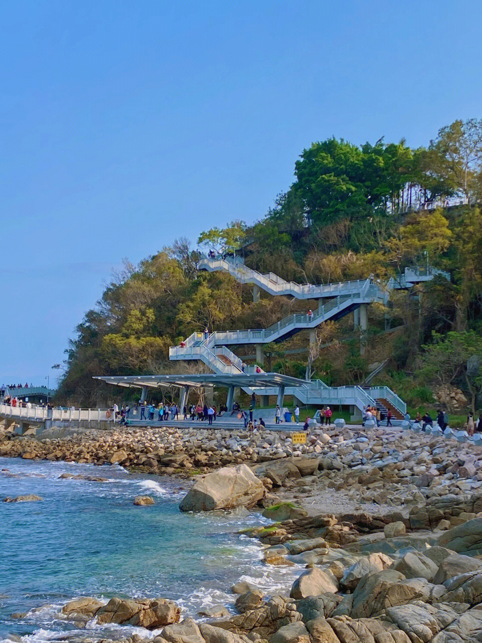 九龙山滨海栈道图片