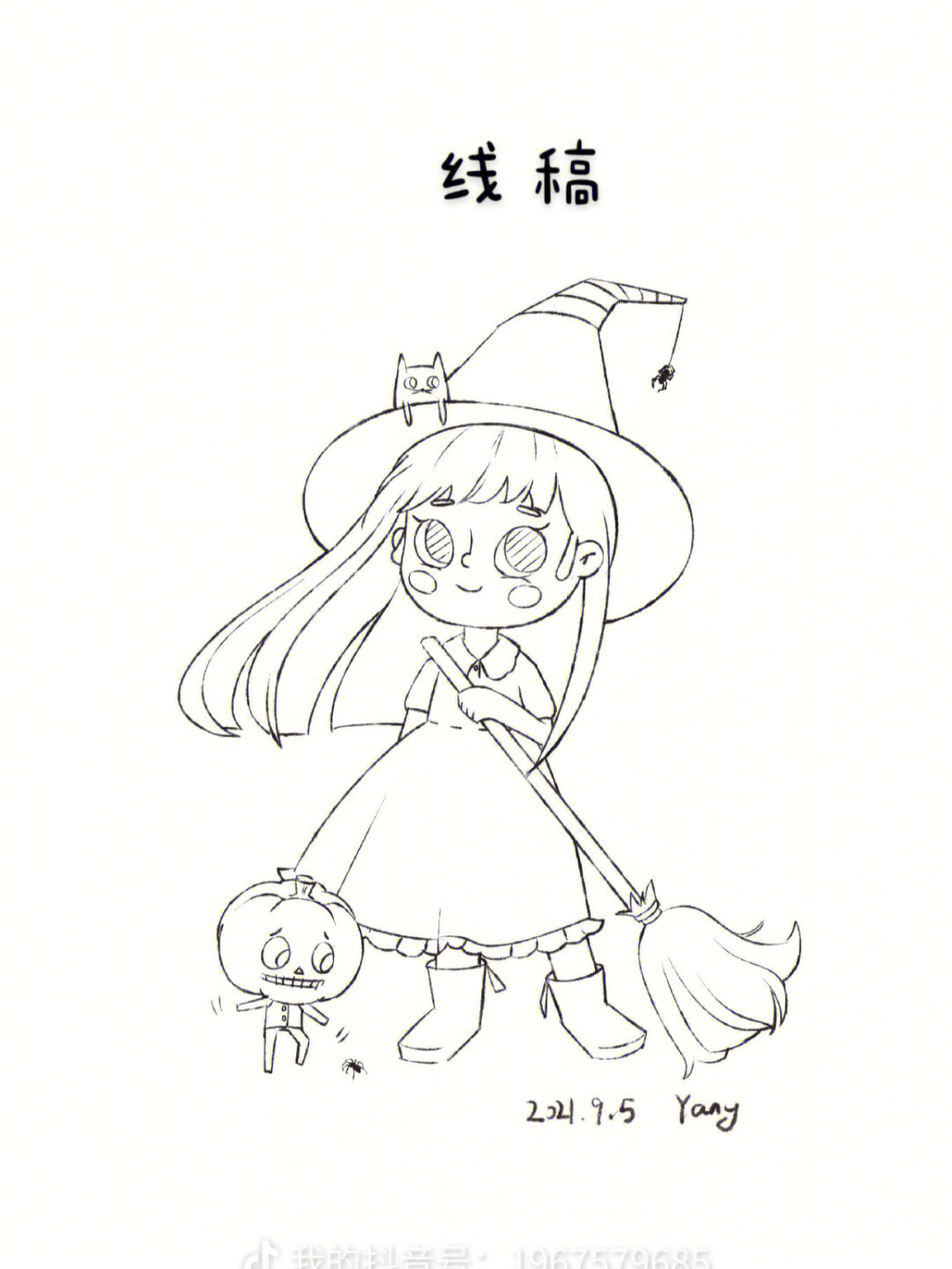 小魔女简笔画仙女图片