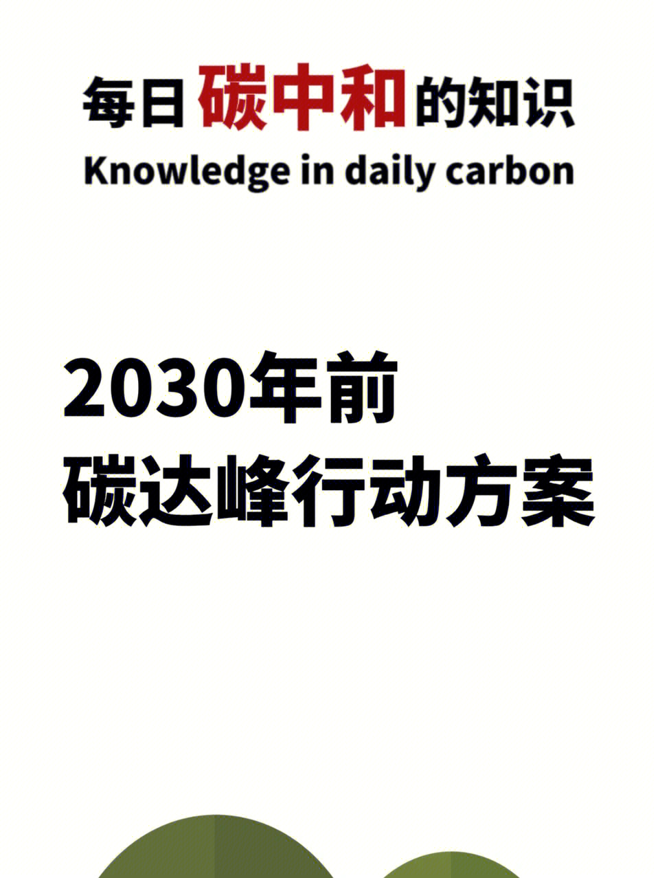 2030年前碳达峰行动方案