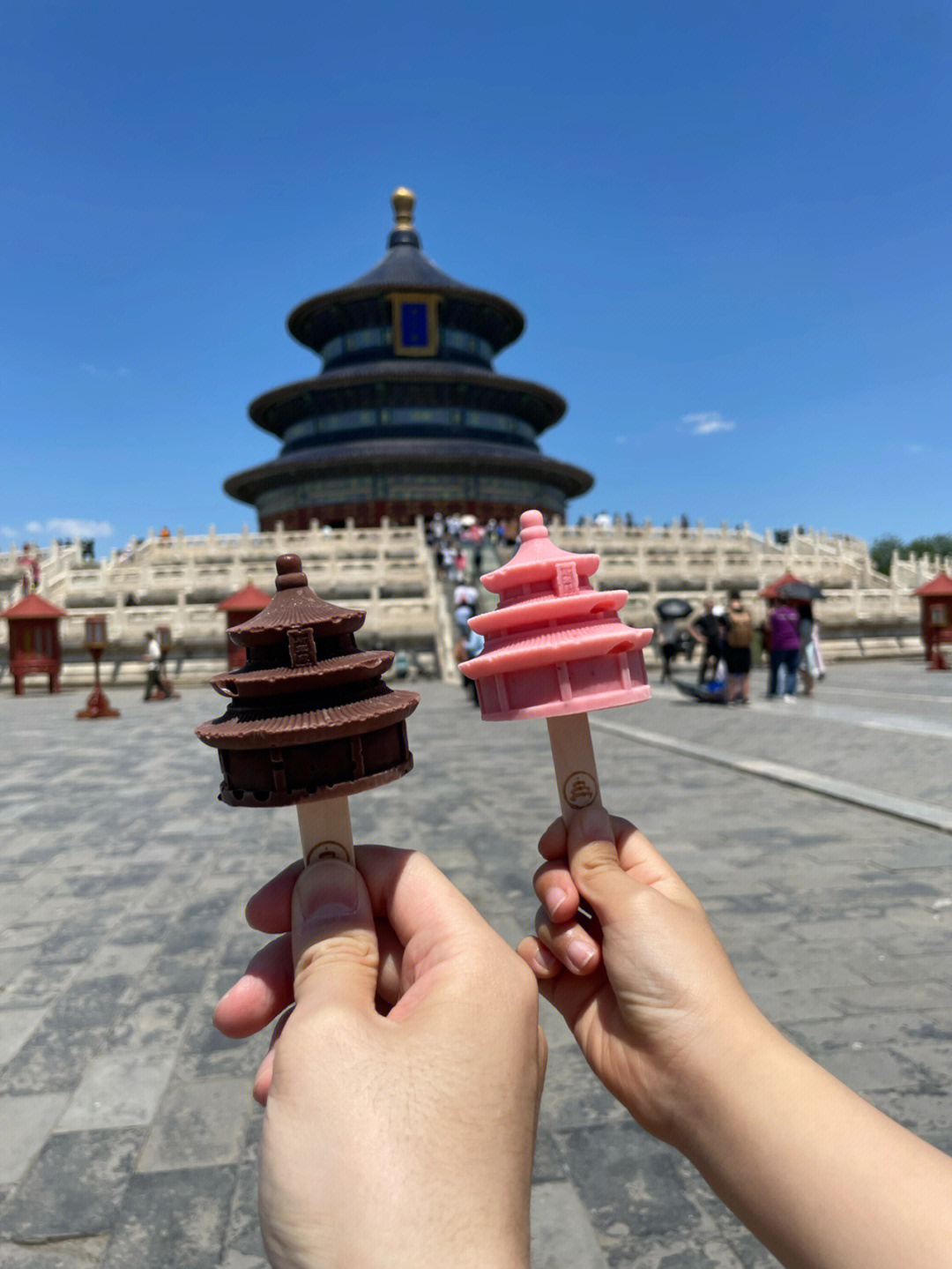 天坛祈年殿冰棍图片