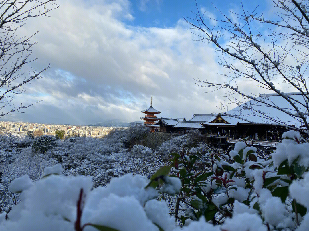 清水寺雪景图片