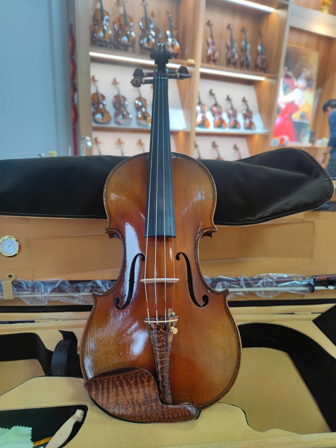 稀有的蛇纹木配件小提琴尺寸有44