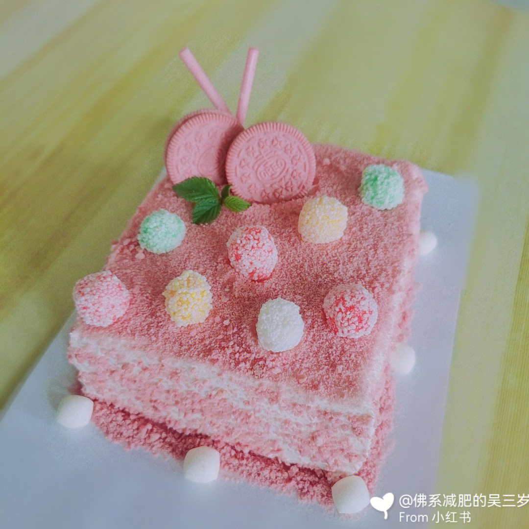 自制春日限定版奥利奥生日小蛋糕