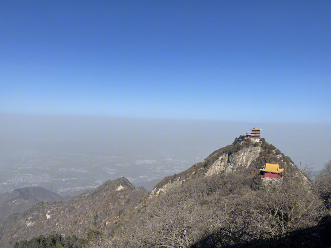 西安冬日终南山