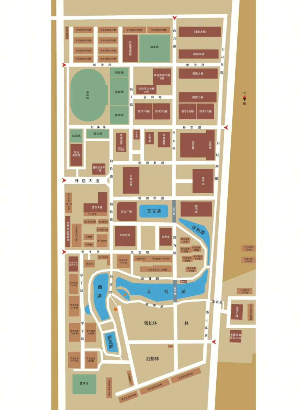 聊城大学西校区地图图片