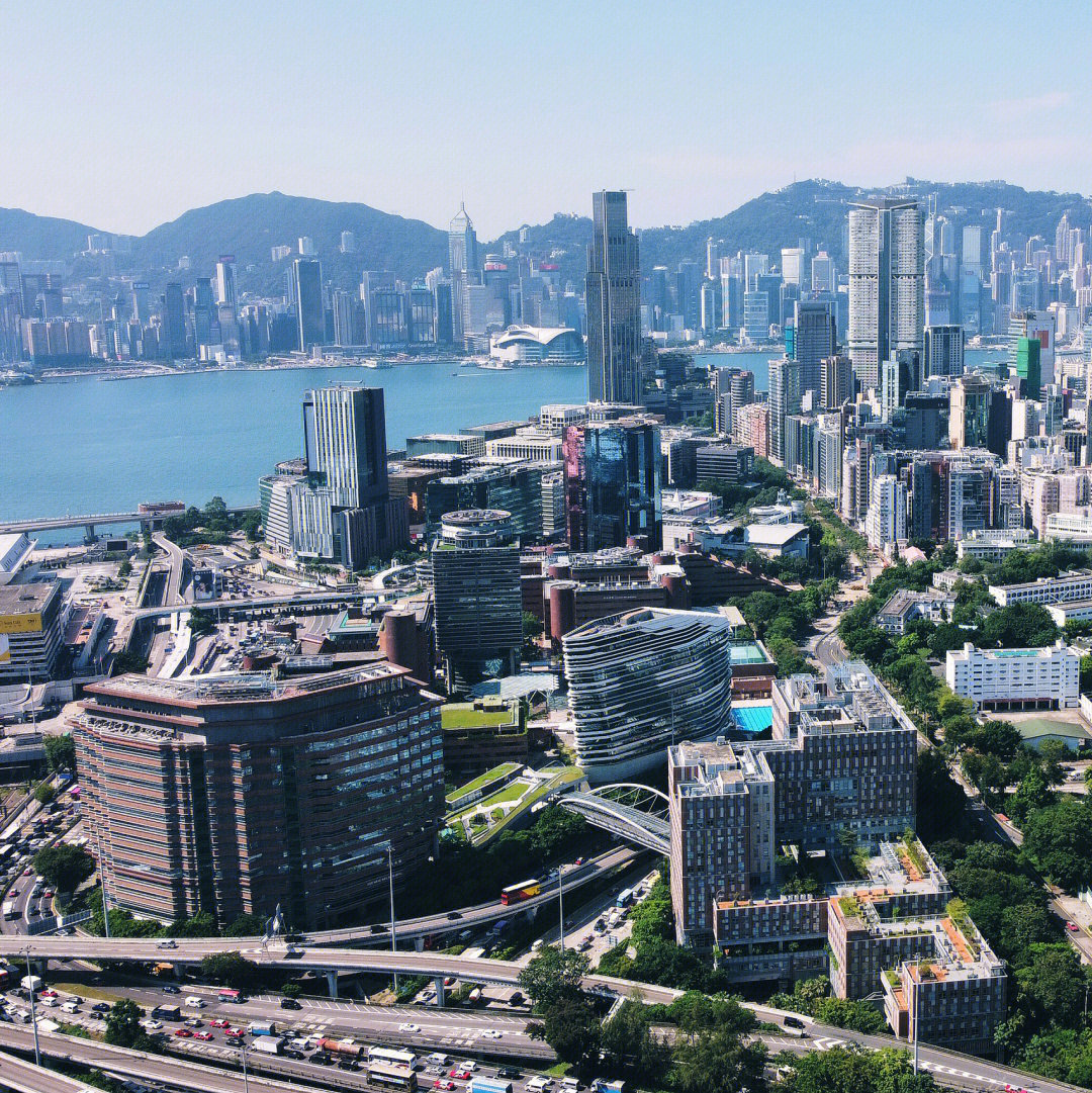 航拍香港全景图片