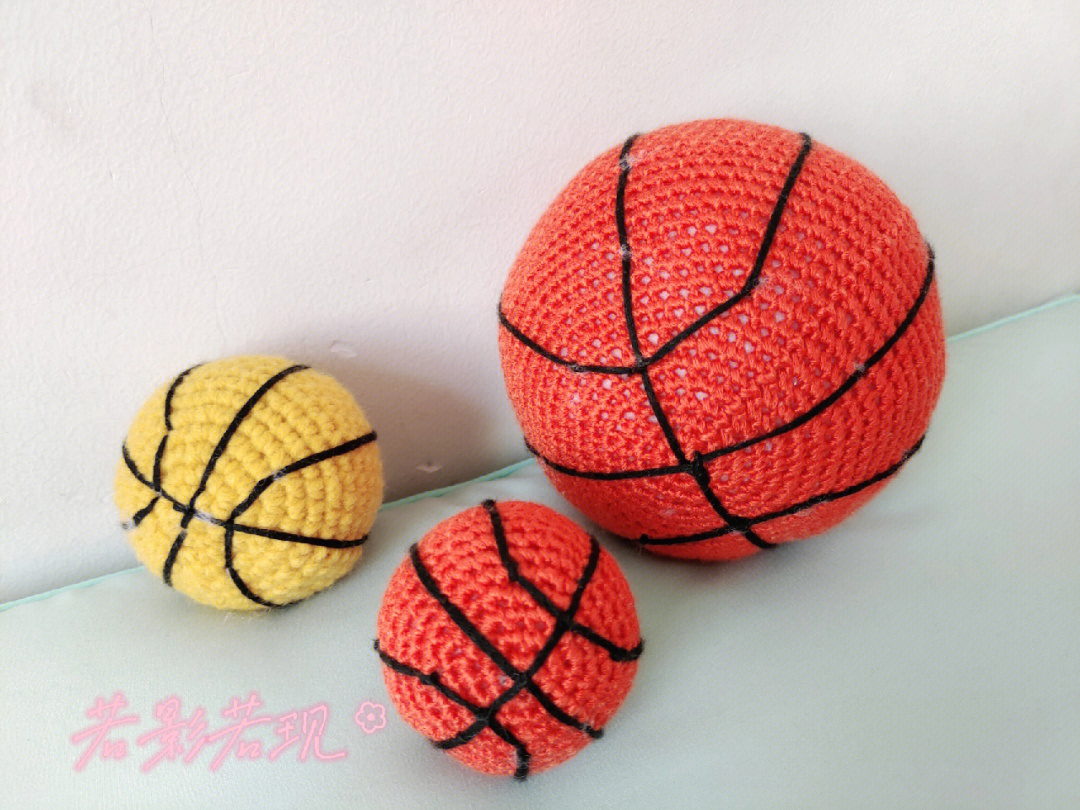 毛线钩织篮球教程图片