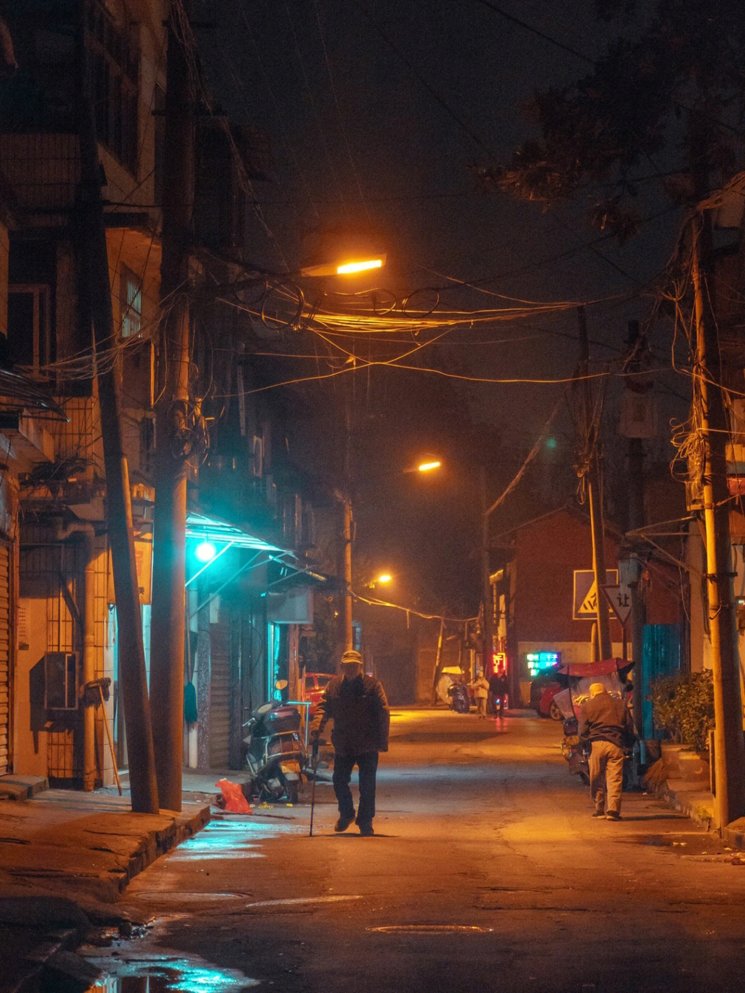 夜晚的城市照片取名图片