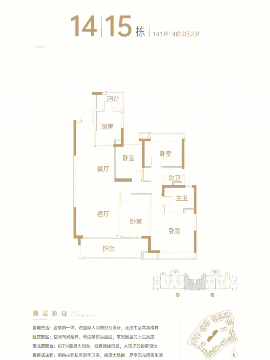 保利天汇大平层户型图