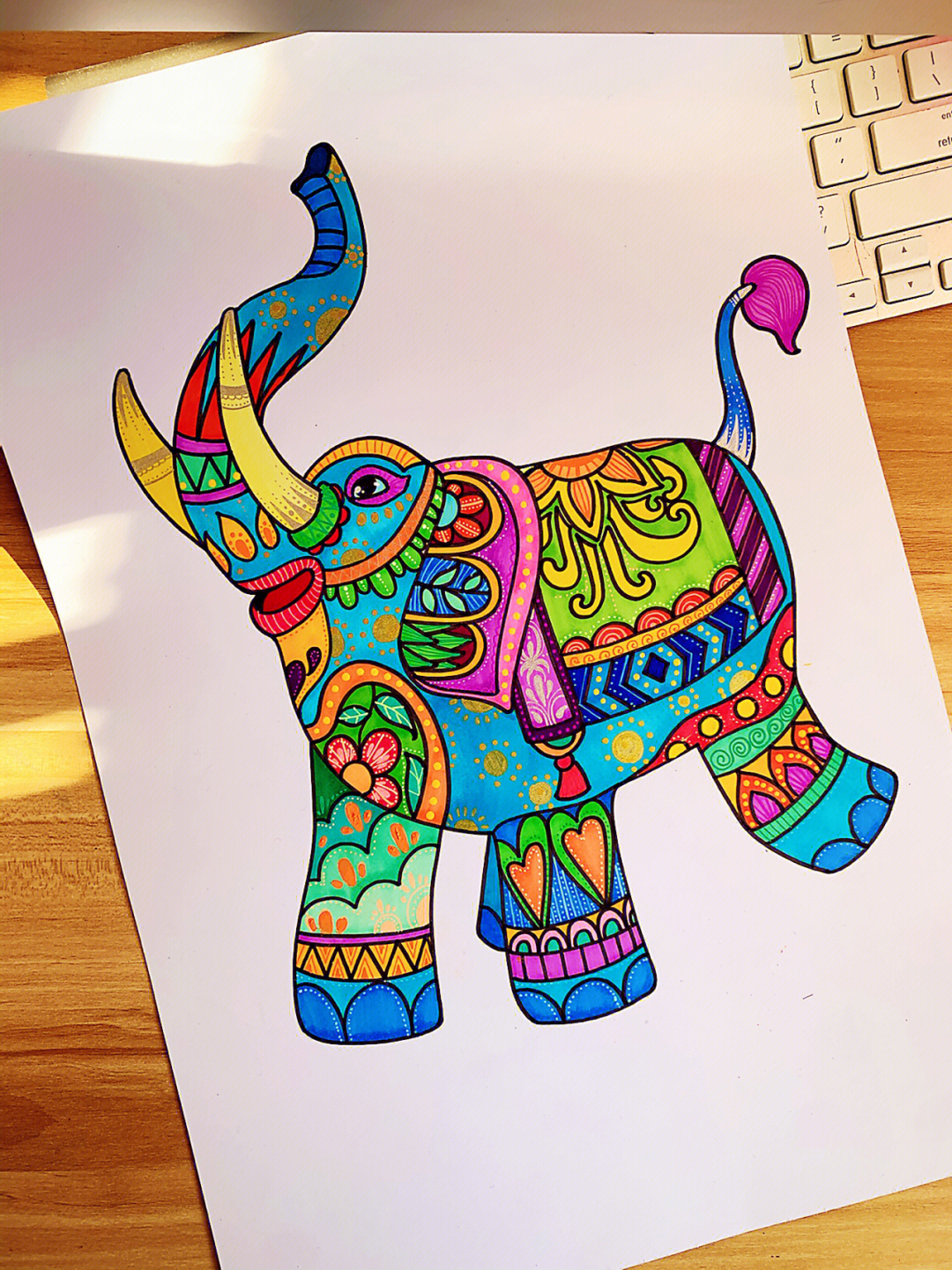 儿童绘画课程教学大象