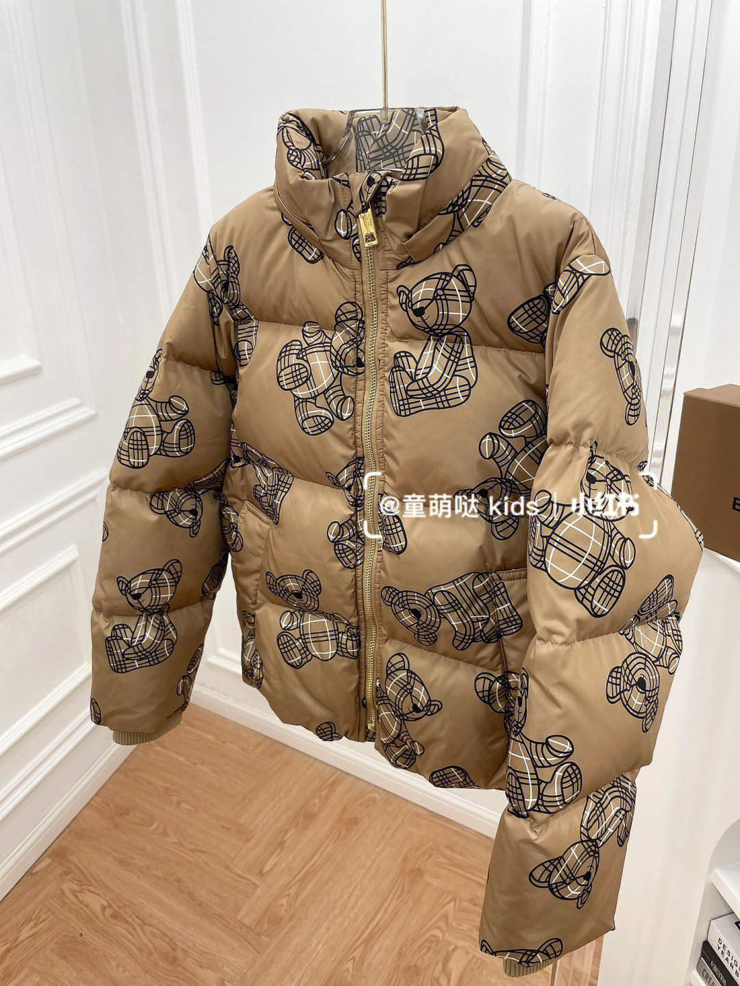 满印小熊羽绒面包服高级可爱家里有娃安排