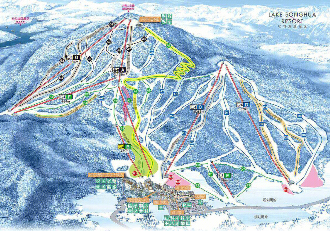 松花湖雪道a10详细参数图片