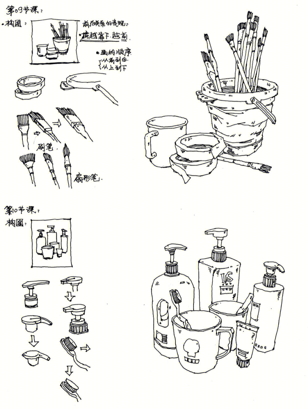 静物简笔画的造型方法图片