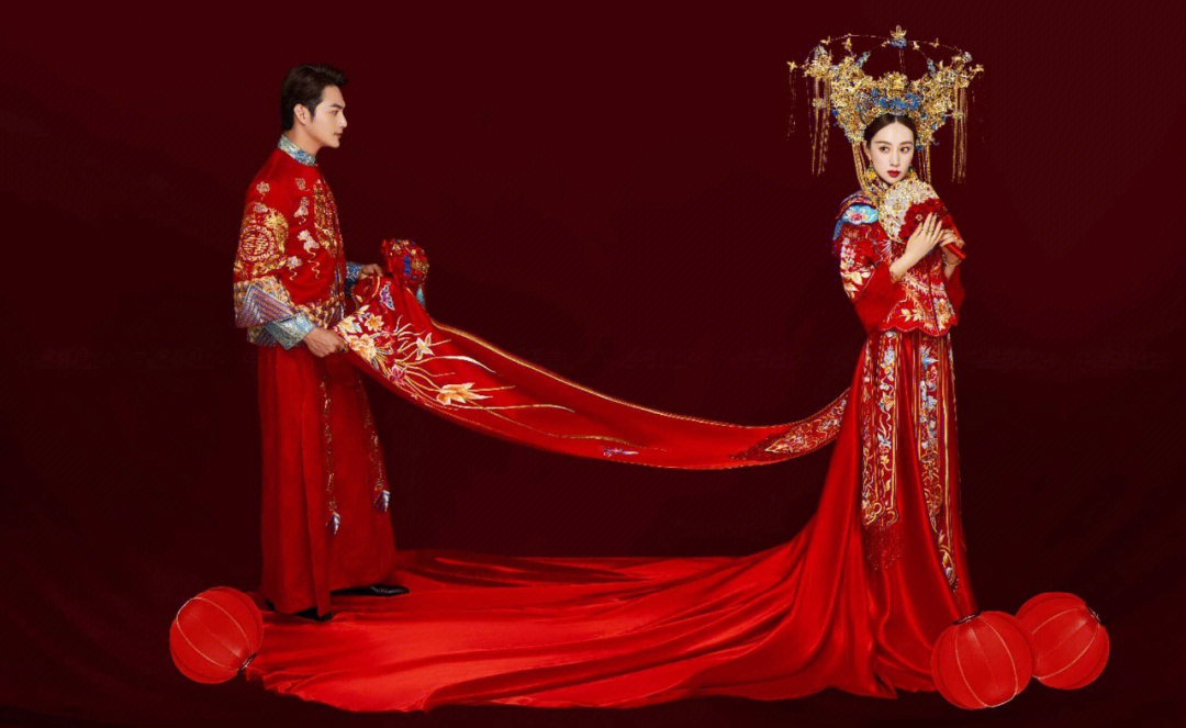 好看不腻的中国风婚纱照