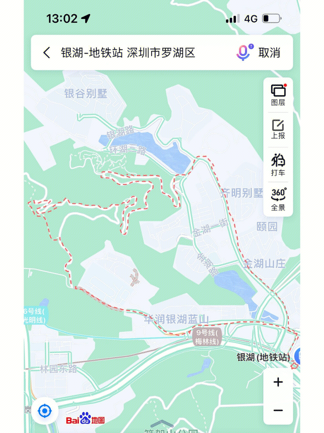 银湖公园地图图片