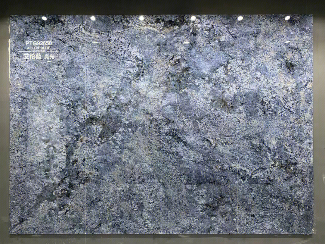 岩板分享丨不同规格的蓝色妖姬岩板背景墙