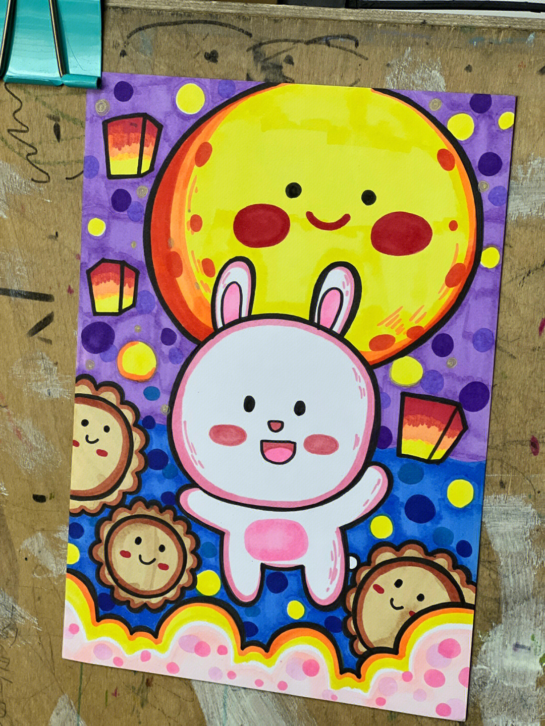 中秋节儿童画