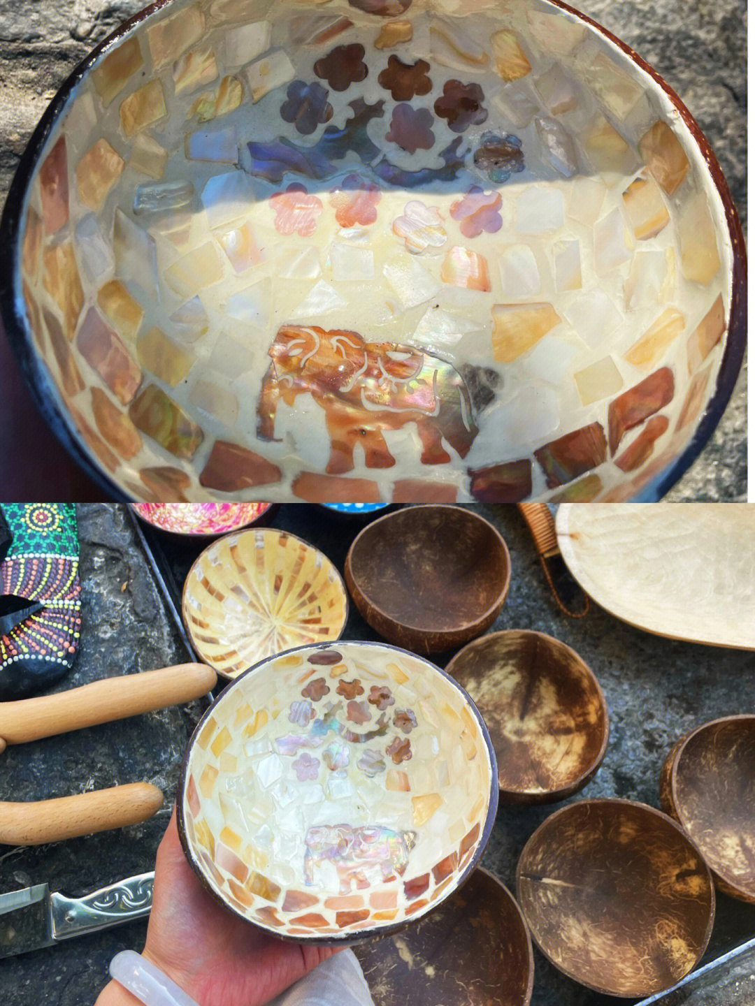 椰子壳制作水壶图片