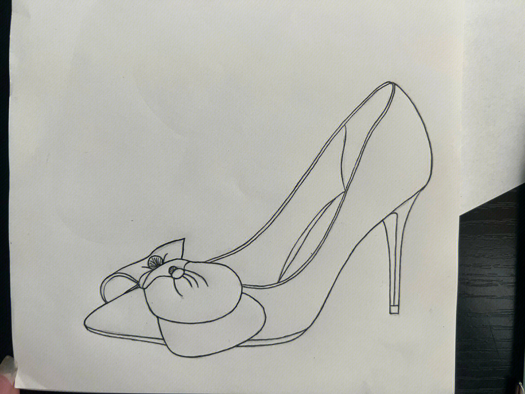 高跟鞋的简单画法图片