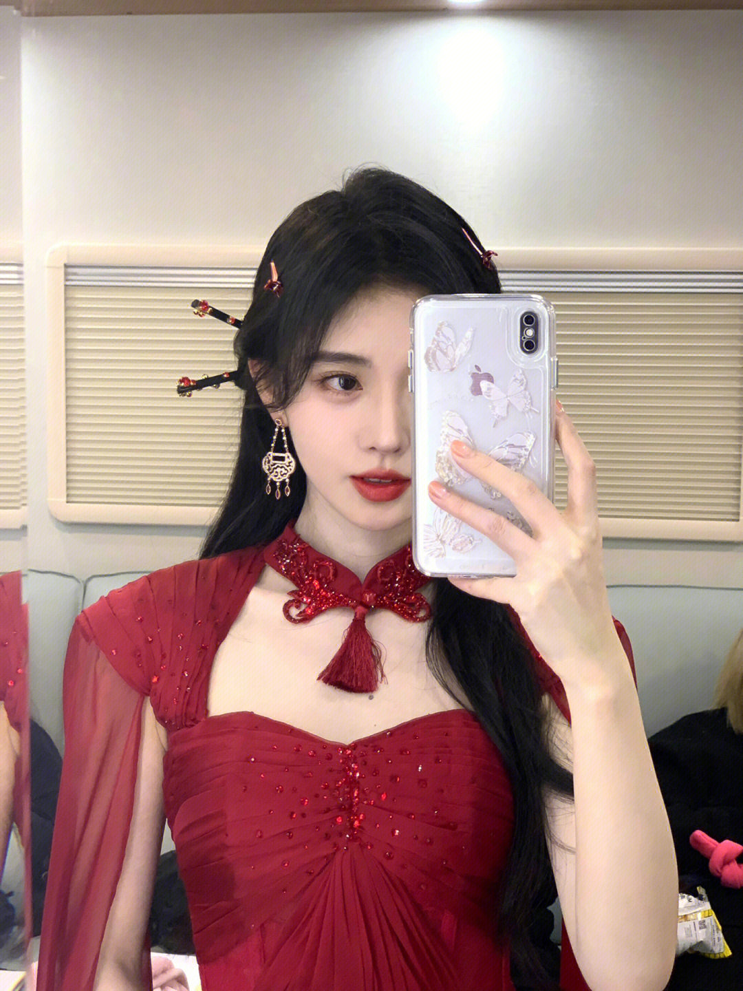 国风美少年鞠婧祎xsmax自拍好美