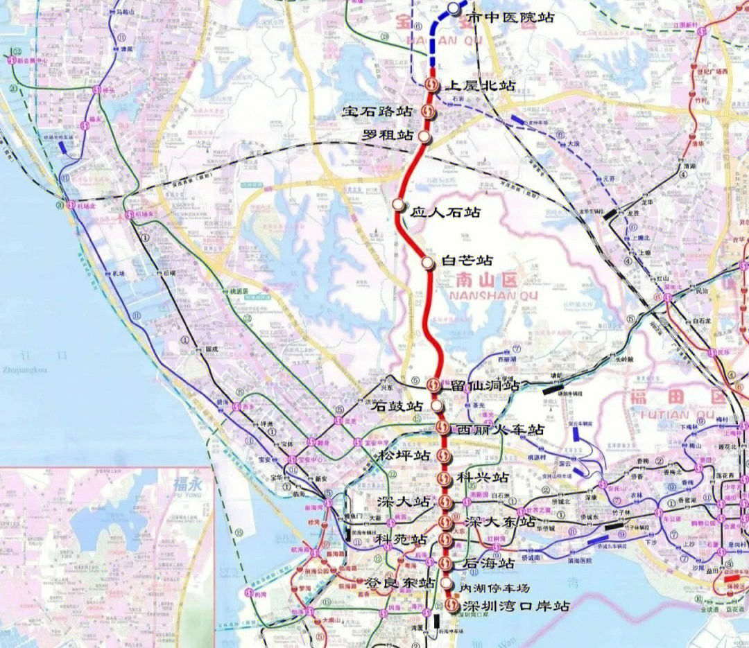 13号线地铁线路图深圳图片