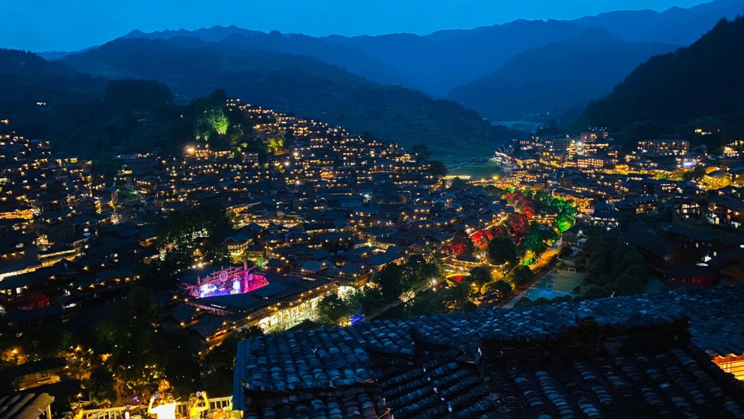 西江千户苗寨夜景攻略傍晚才是大片即视感