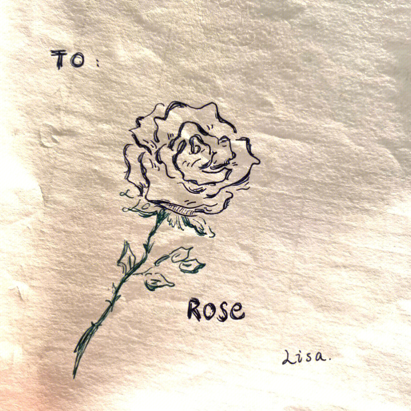 手绘玫瑰