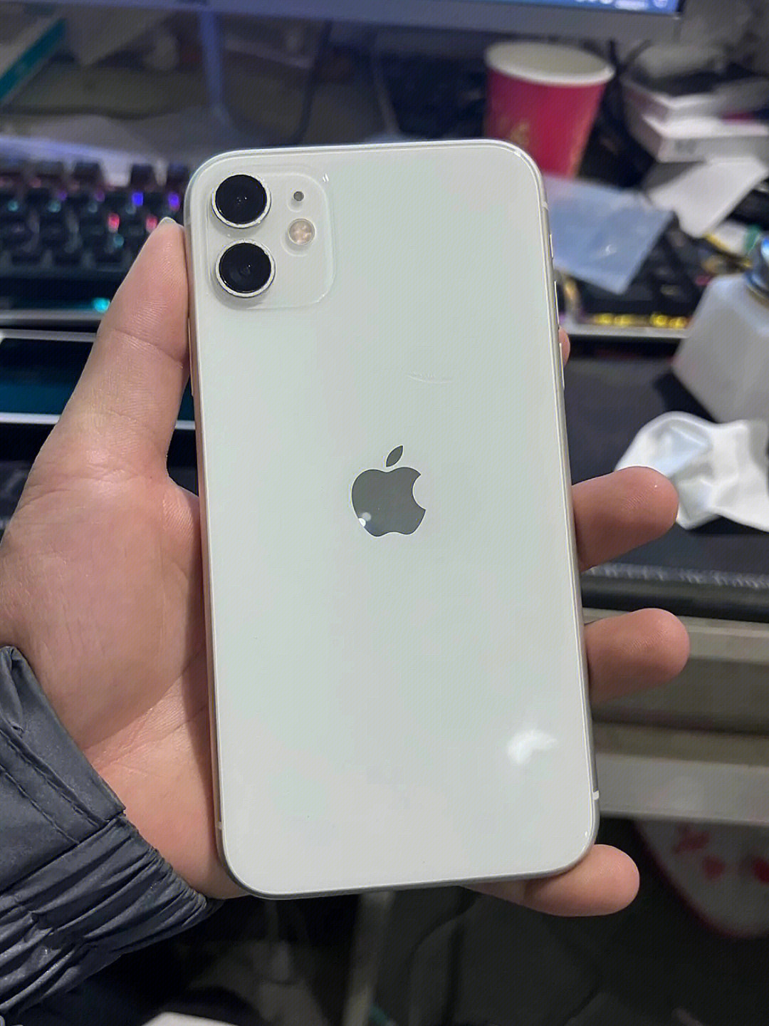 iphone11白色实拍图图片