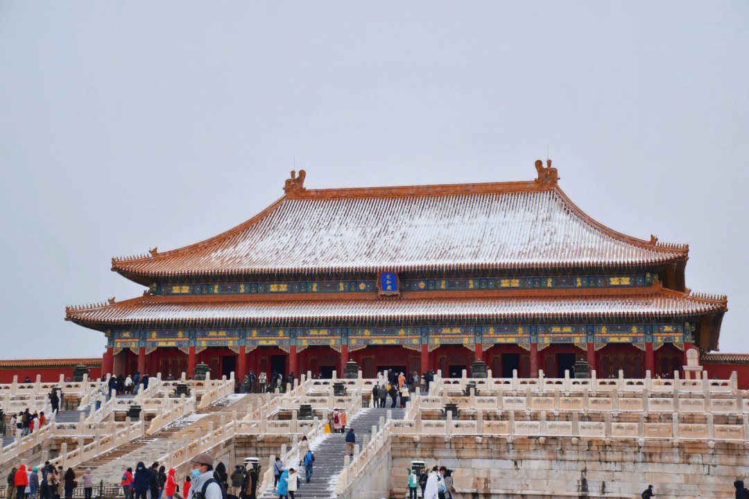 终于蹲到北京初雪的故宫啦!嘻嘻,真的太好看了