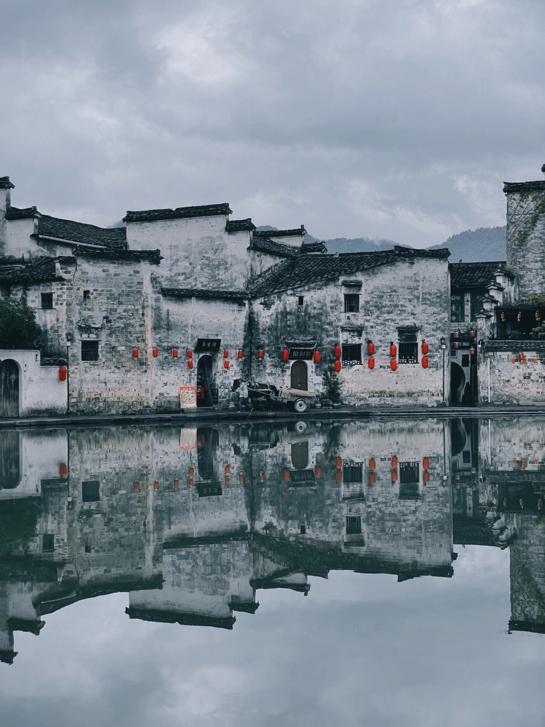 宏村 塔川 水墨画与油画 两番天地