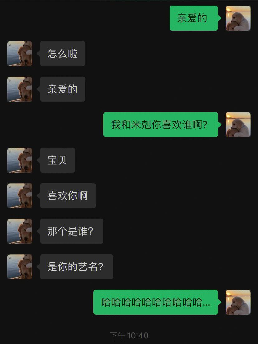 我喜欢你聊天记录截图图片